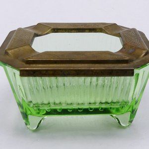 Vintage marked Slide Top Patent brass top & depr